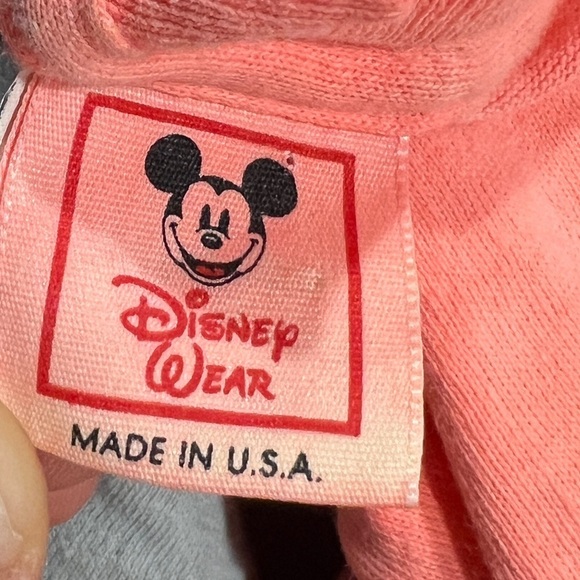 Vintage 90s Mickey Mouse Cartoon Disney World Crop Top T-Shirt - Picture 5 of 5